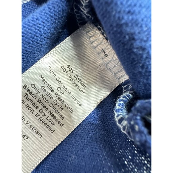 T by Talbots Striped Sweater sz XL P Blue/White - Picture 4 of 7